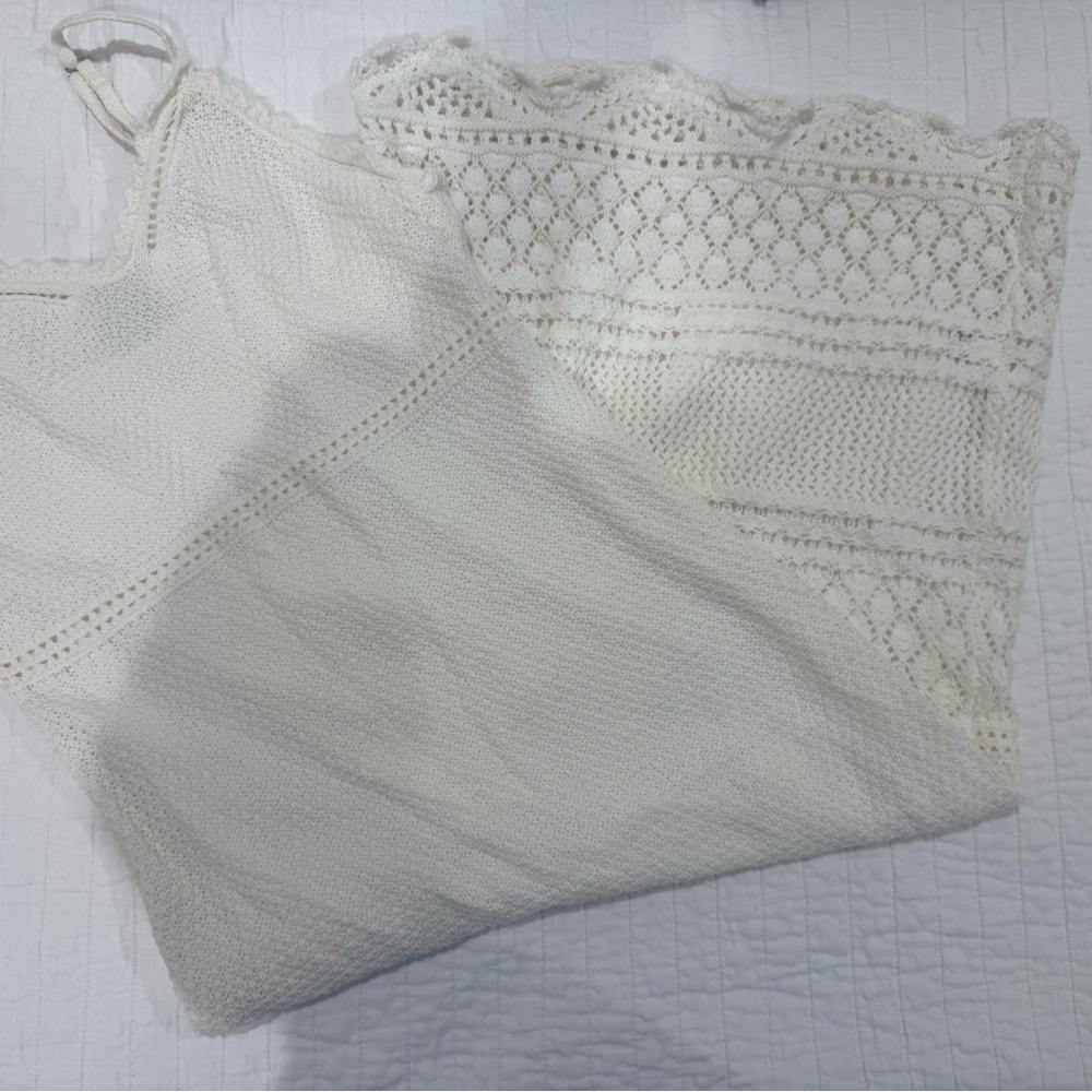 Freshman Ivory Knit Dress
